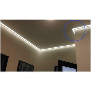 Aliuminio "kontūro" profilis perimitriniam LED apšvietimui 7